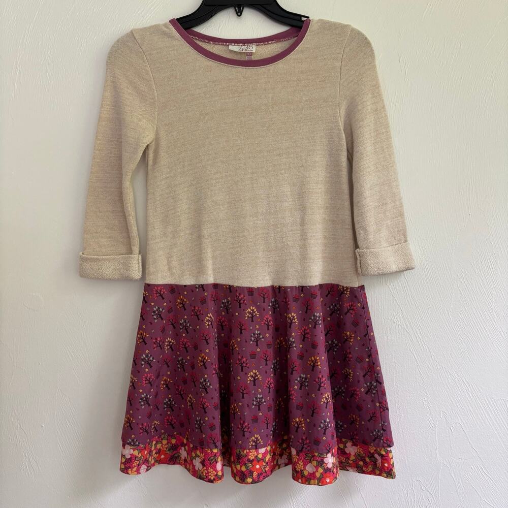 Matilda Jane Girl’s Apples & Trees Harvest Dress Size 10 Long Sleeve